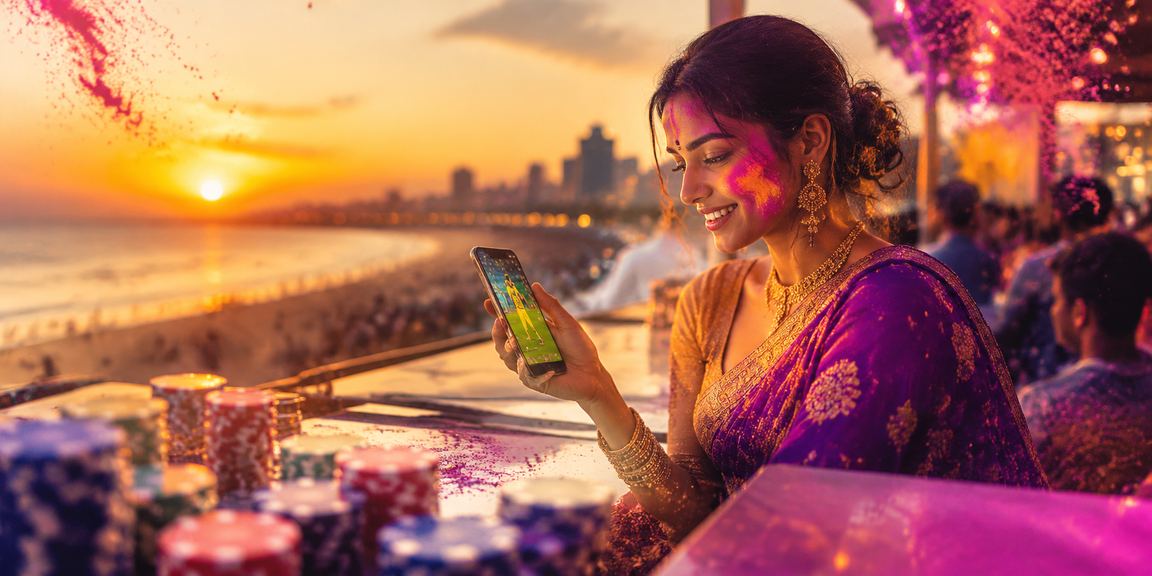 Chennai cricket fans enjoying Holi festival festivities
